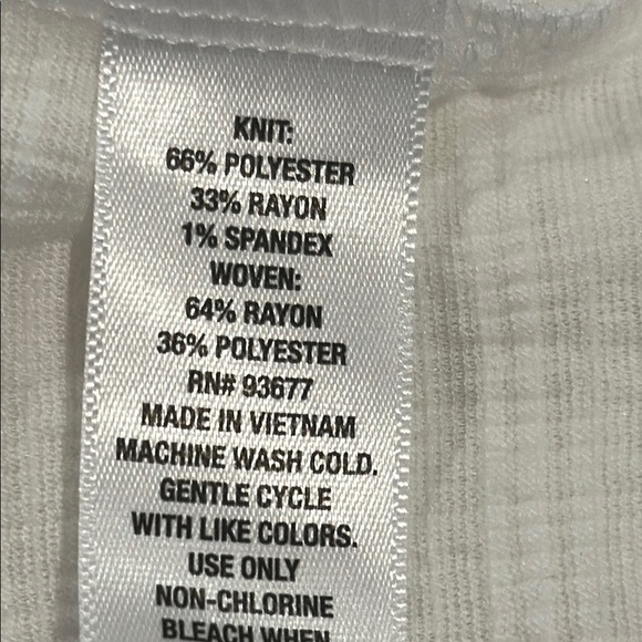 a.n.a White Textured Women's Blouse - Picture 12 of 12